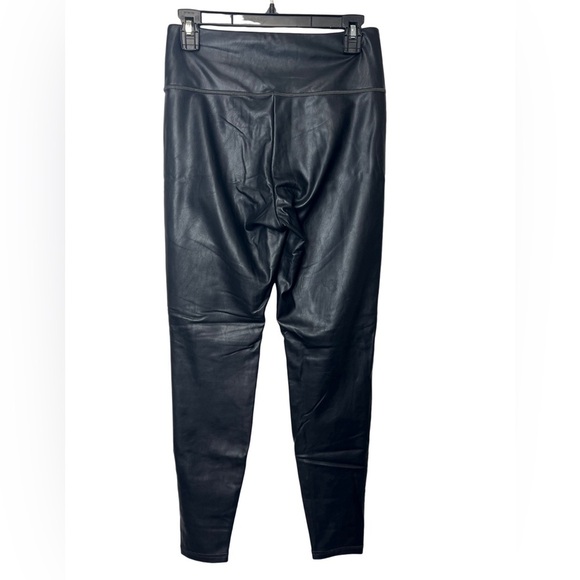 Athleta All Over Gleam Black Vegan Leather Leggings Size S - Picture 4 of 4